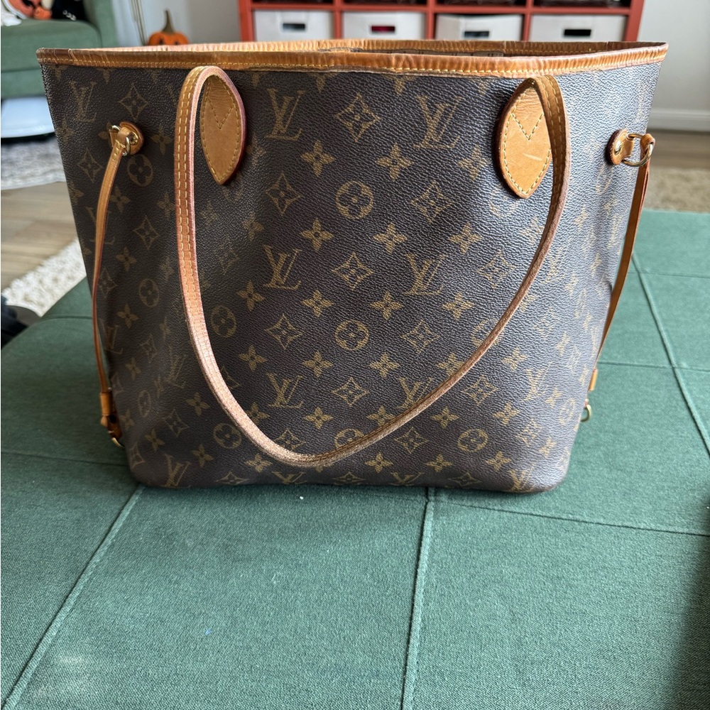 Louis Vuitton Brown and Tan Monogram Tote